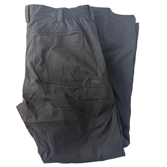 CQR Mens Tactical Cotton Nylon Cargo Straight Leg Utility Black Pants 34W/30L - Picture 1 of 11